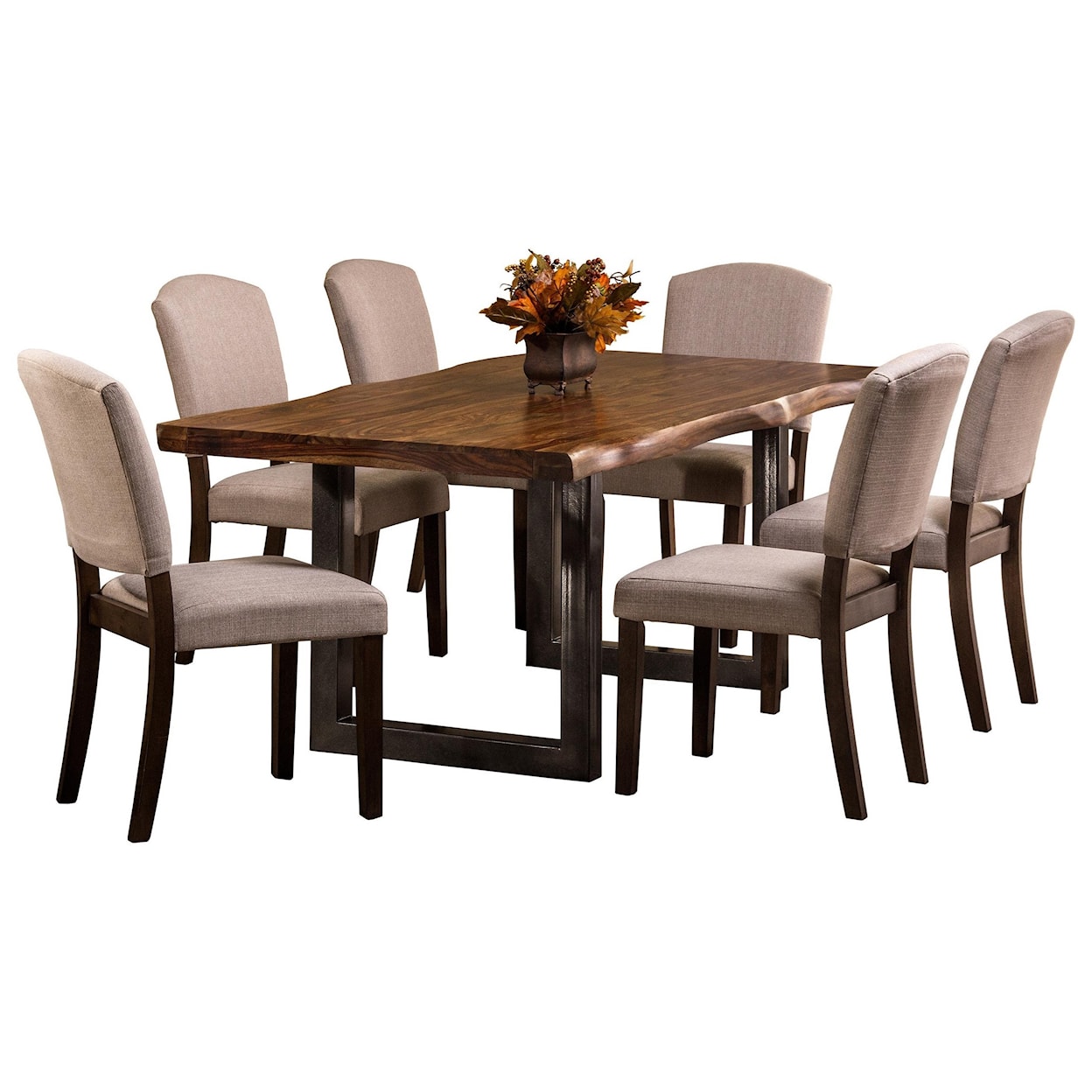 Hillsdale Emerson Natural Sheesham Wood Dining Table