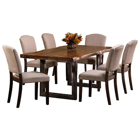 7-Piece Rectangle Dining Set with Sheesham Wood