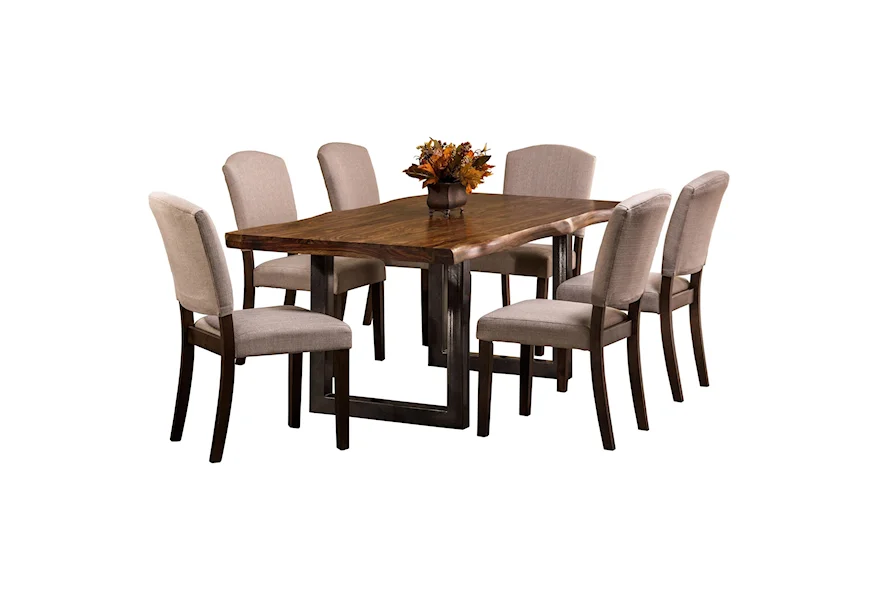 Emerson 7-Piece Rectangle Dining Set by Hillsdale at Johnny Janosik