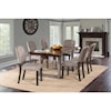 Hillsdale Emerson Natural Sheesham Wood Dining Table
