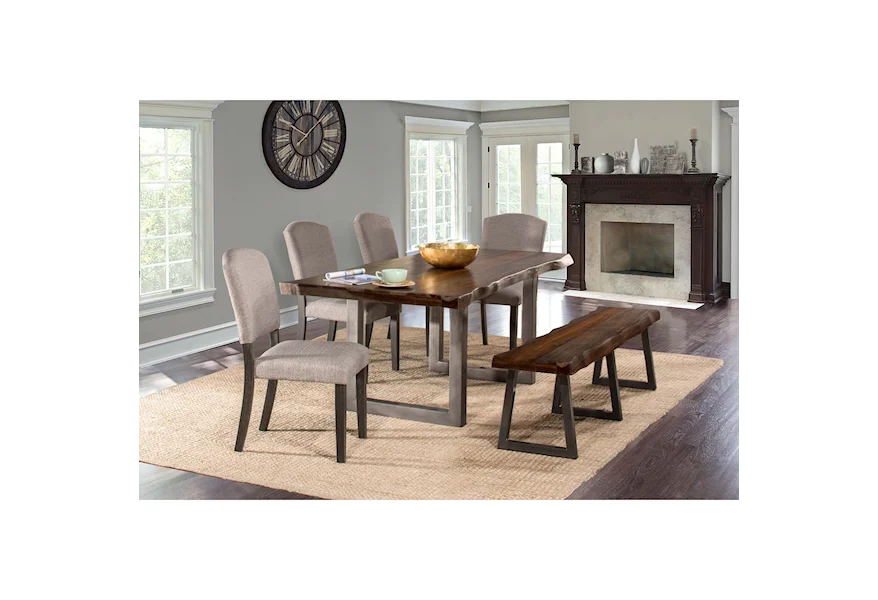 Emerson 6-Piece Rectangle Dining Set by Hillsdale at Johnny Janosik