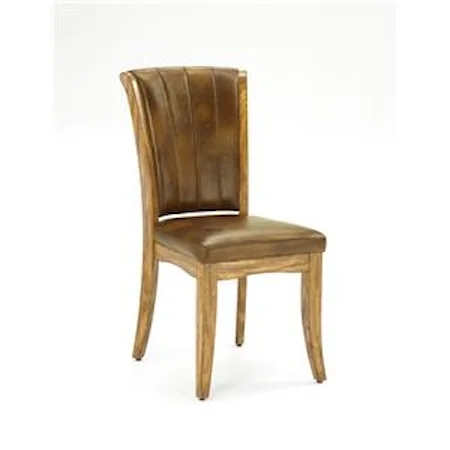 Chair with Vinyl Upholstered Seat and Back