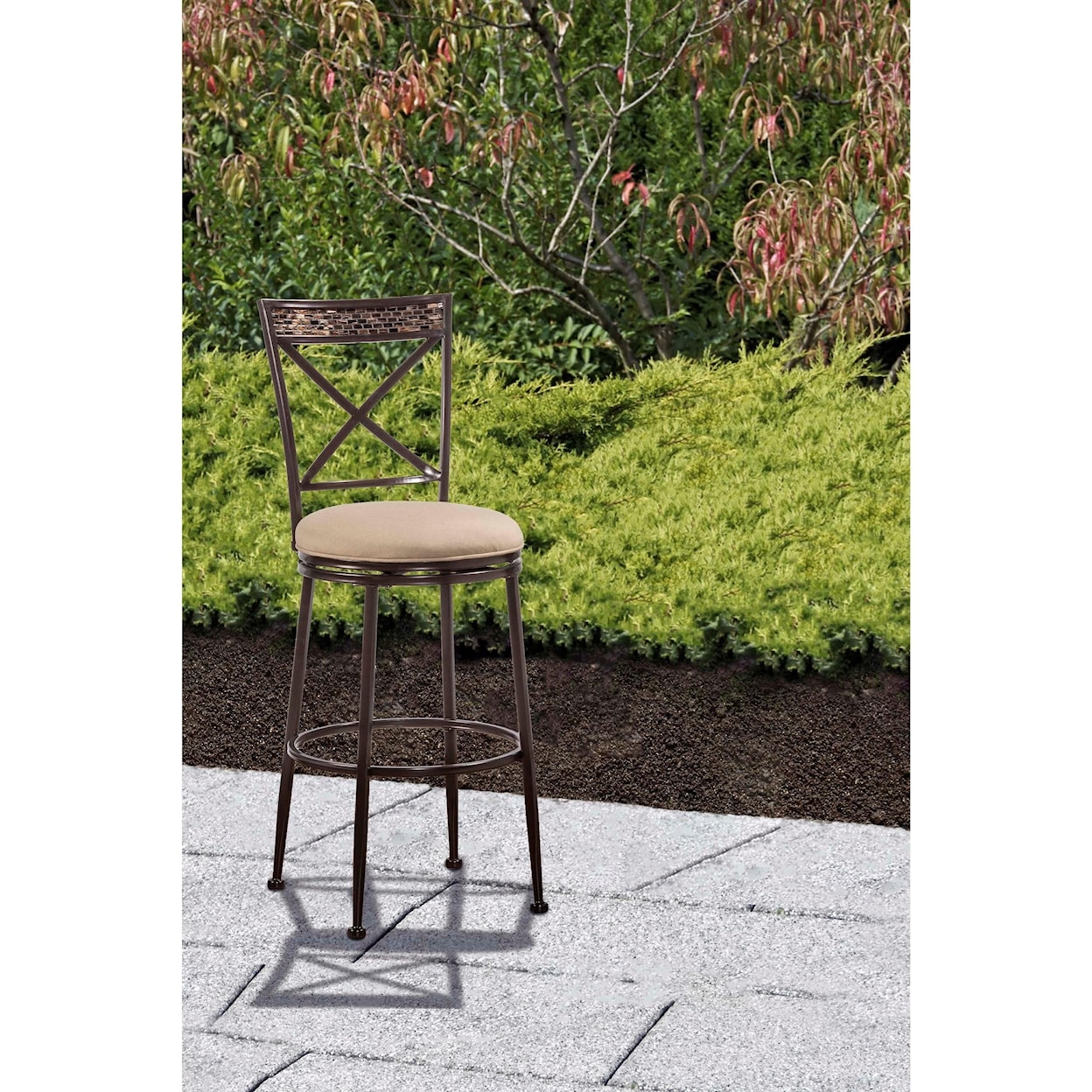 Hillsdale Indoor/Outdoor Stools Swivel Bar Stool