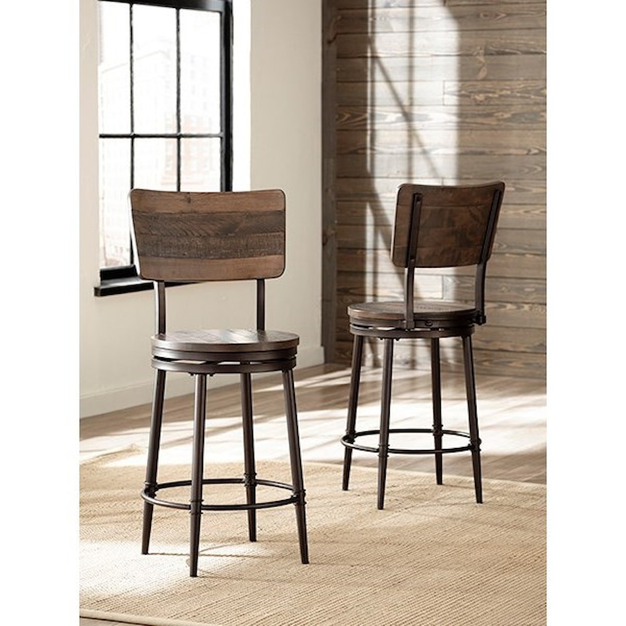 Hillsdale Jennings Swivel Bar Stool