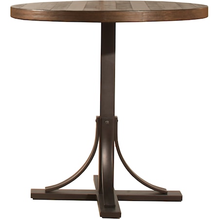 Round Counter Height Table w/ Metal Base