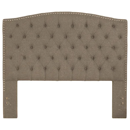 King Upholstered Headboard with Tufting