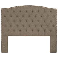 Queen Upholstered Headboard with Tufting