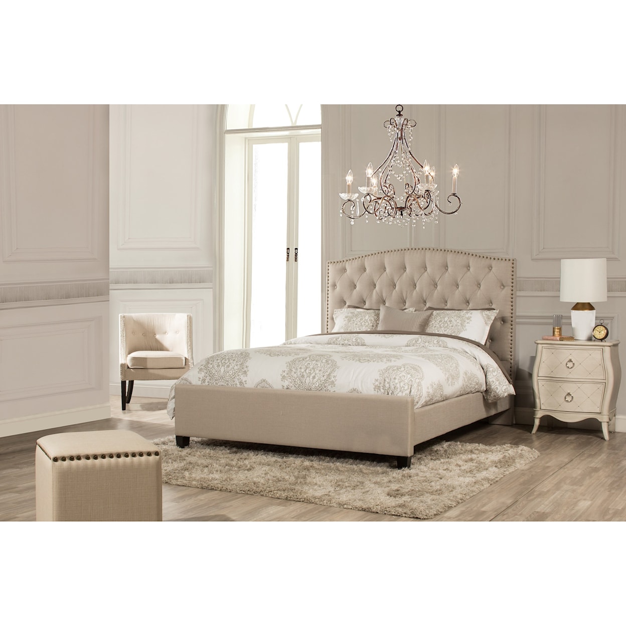 Hillsdale Lila King Upholstered Bed