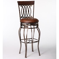 28" Counter Swivel Stool w/ Upholstered Seat