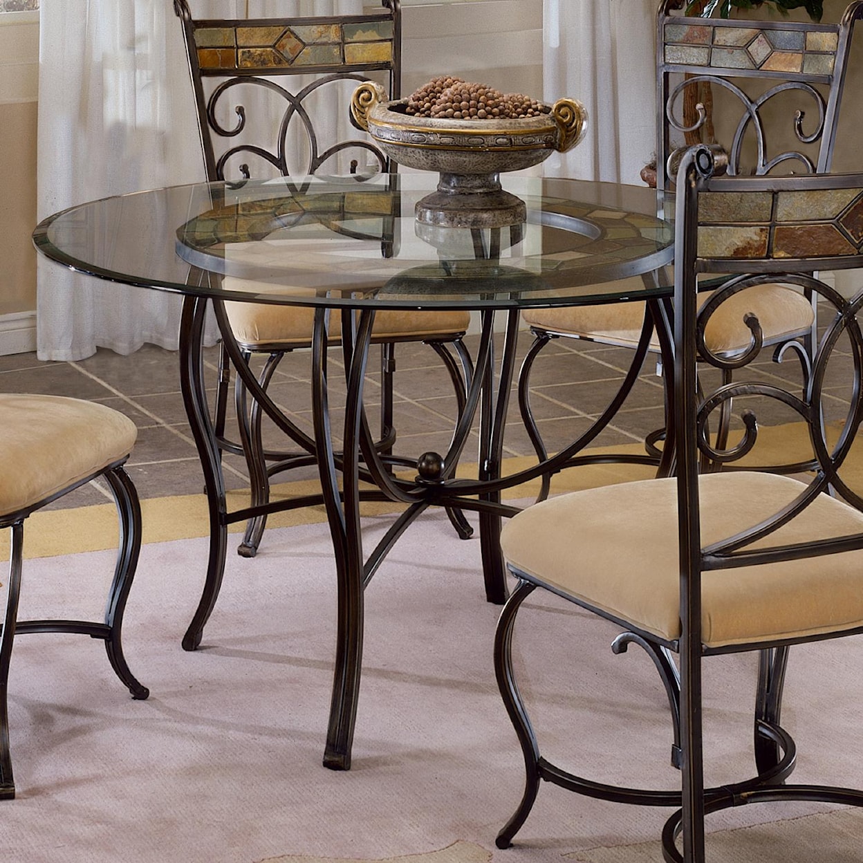 Hillsdale Pompei 48" Round Dining Table