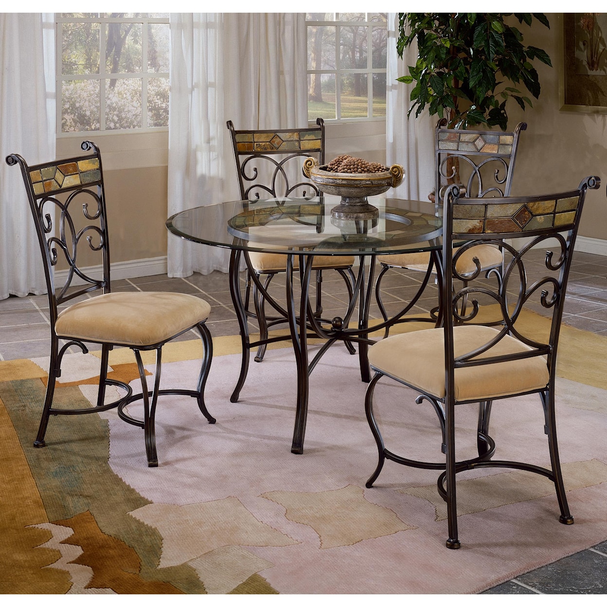 Hillsdale Pompei 48" Round Dining Table