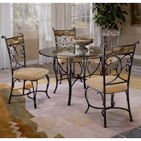 Scrolling 5 Piece Dining Set