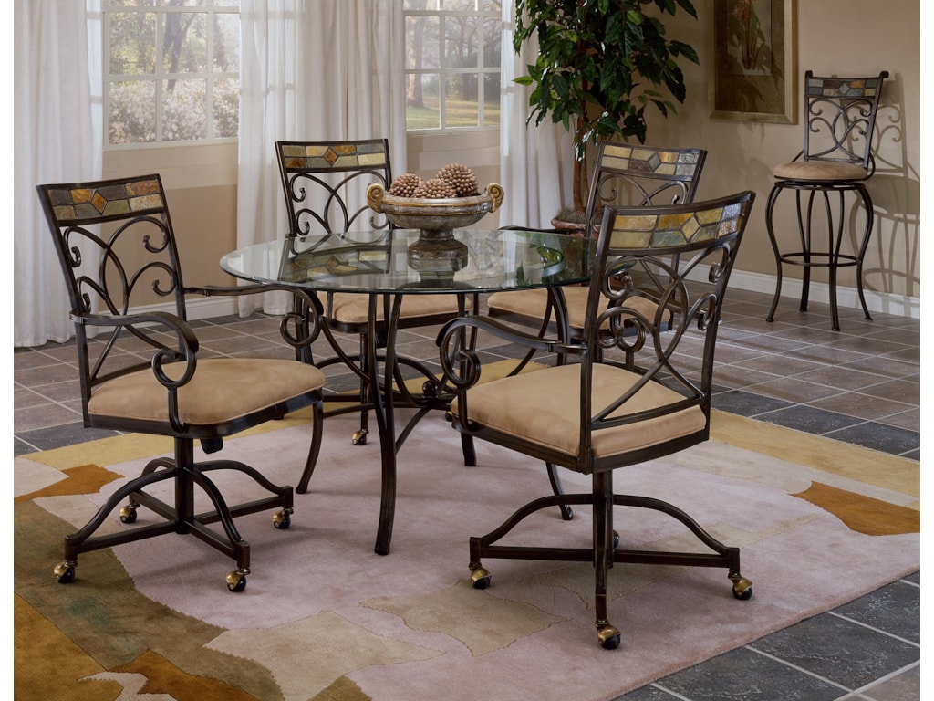 Rolling chairs for dining table Clearance