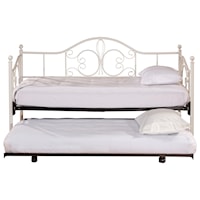 Intricate Metal Daybed with Trundle