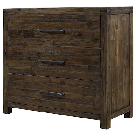 Modern Entertainment Chest with Three Drawers