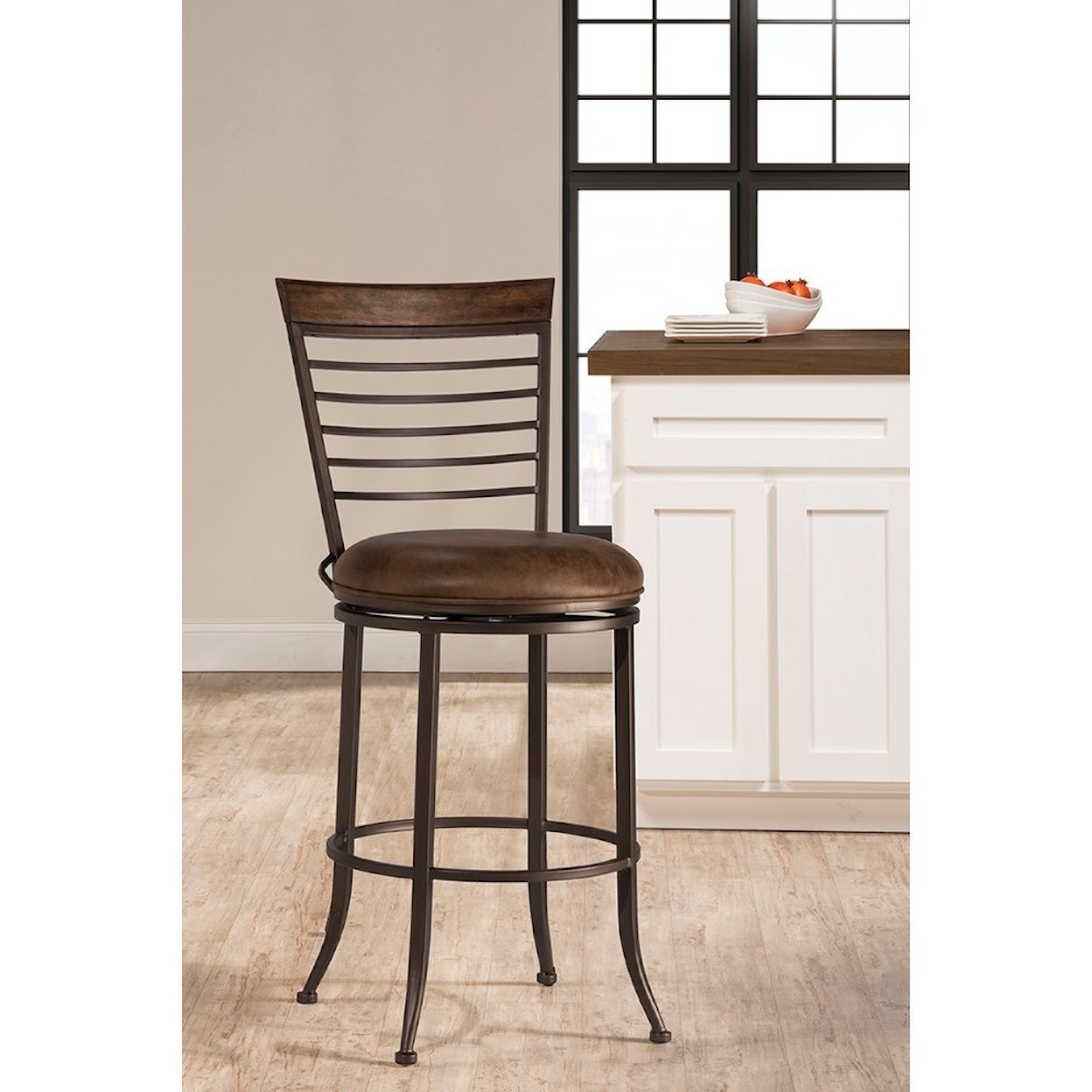 Hillsdale Terrell Commercial Grade Swivel Bar Stool