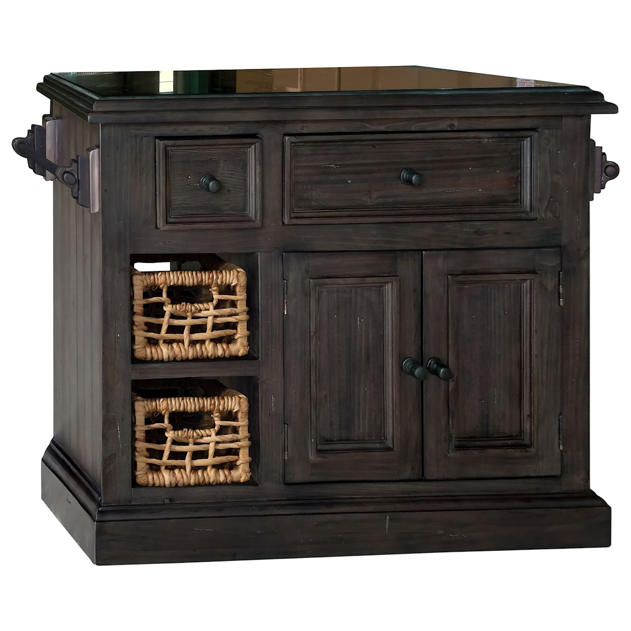 Hillsdale Tuscan Retreat Small Granite Top Kitchen Island