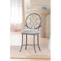 O'Malley Vanity Stool with a Knot Design