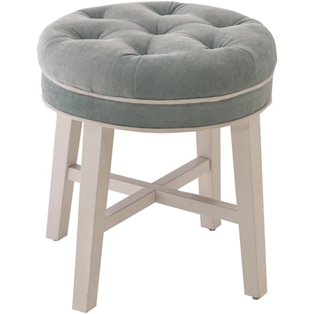 Sophia Vanity Stool with Fabric Seat