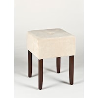 Bellamy Backless Vanity Stool with Tapered Feet