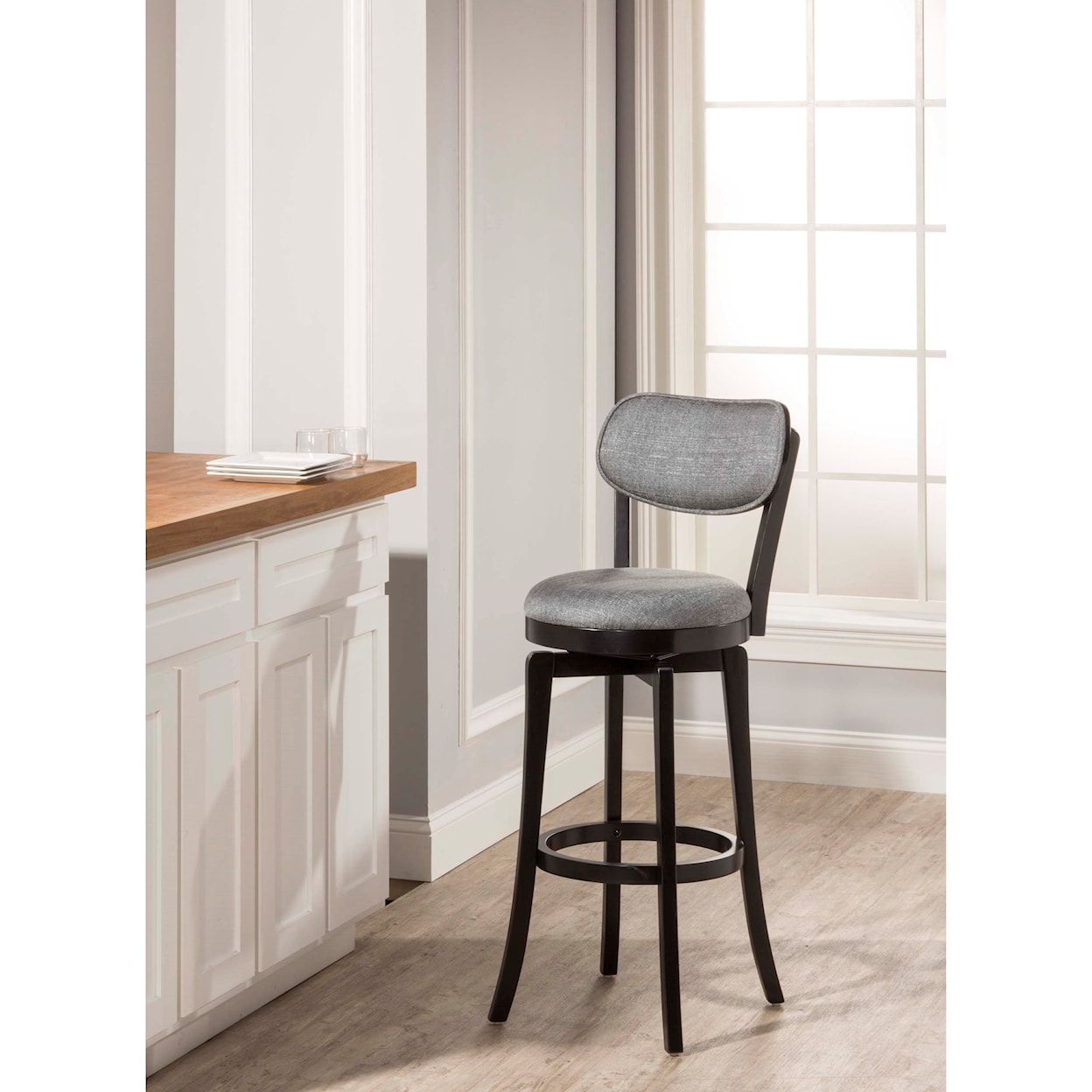 Hillsdale Wood Stools Swivel Counter Stool