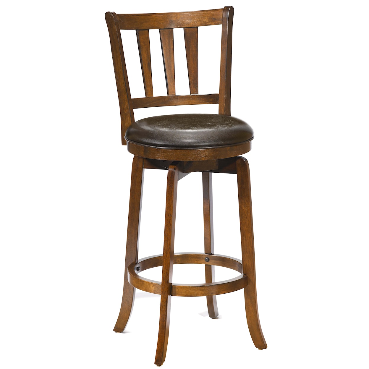 Hillsdale Wood Stools 26" Counter Height Presque Isle Swivel Stool