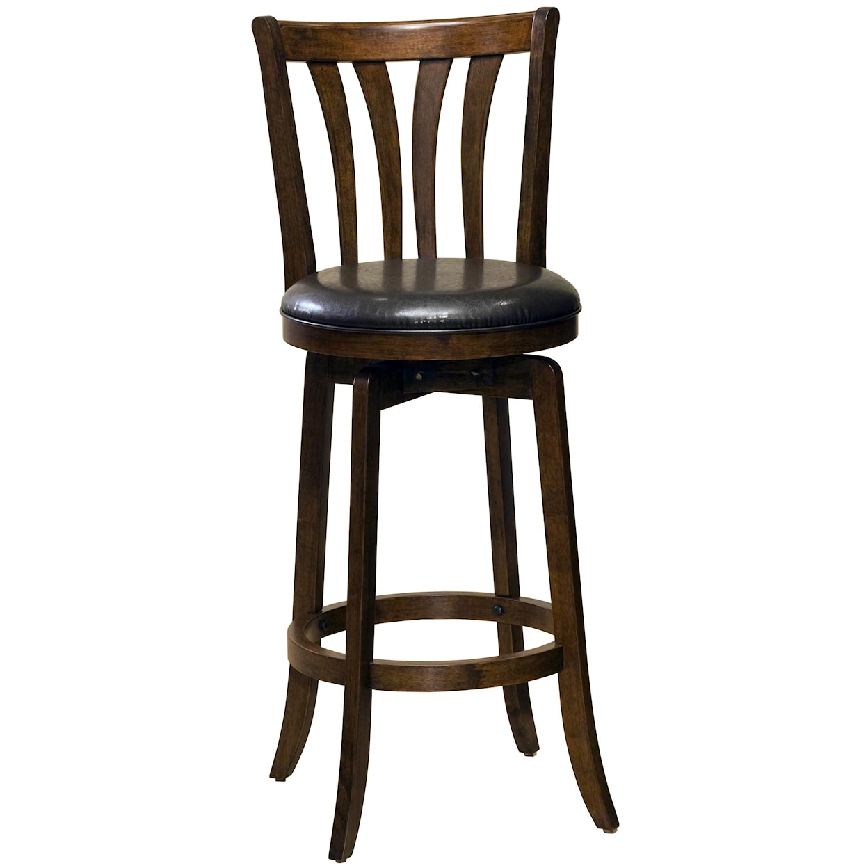 Hillsdale Wood Stools 30" Bar Height Savana Swivel Bar Stool