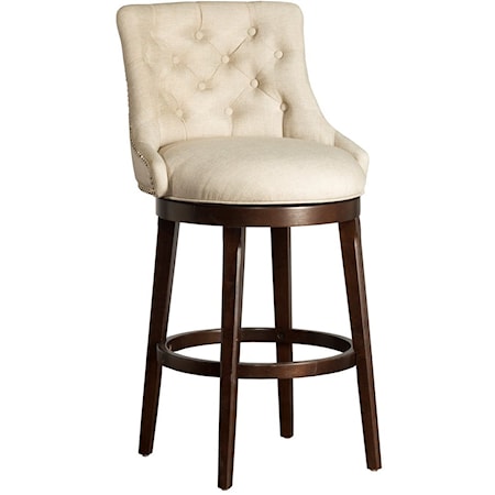 Classic Armchair Swivel Counter Stool