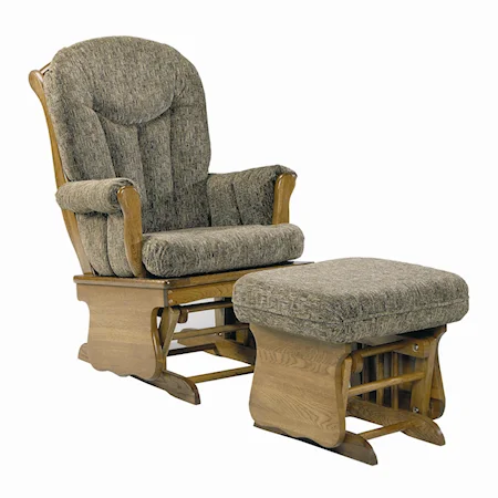 Glider Chair and Ottoman Combination