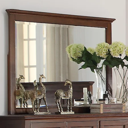 Dresser Mirror with Crown Molding