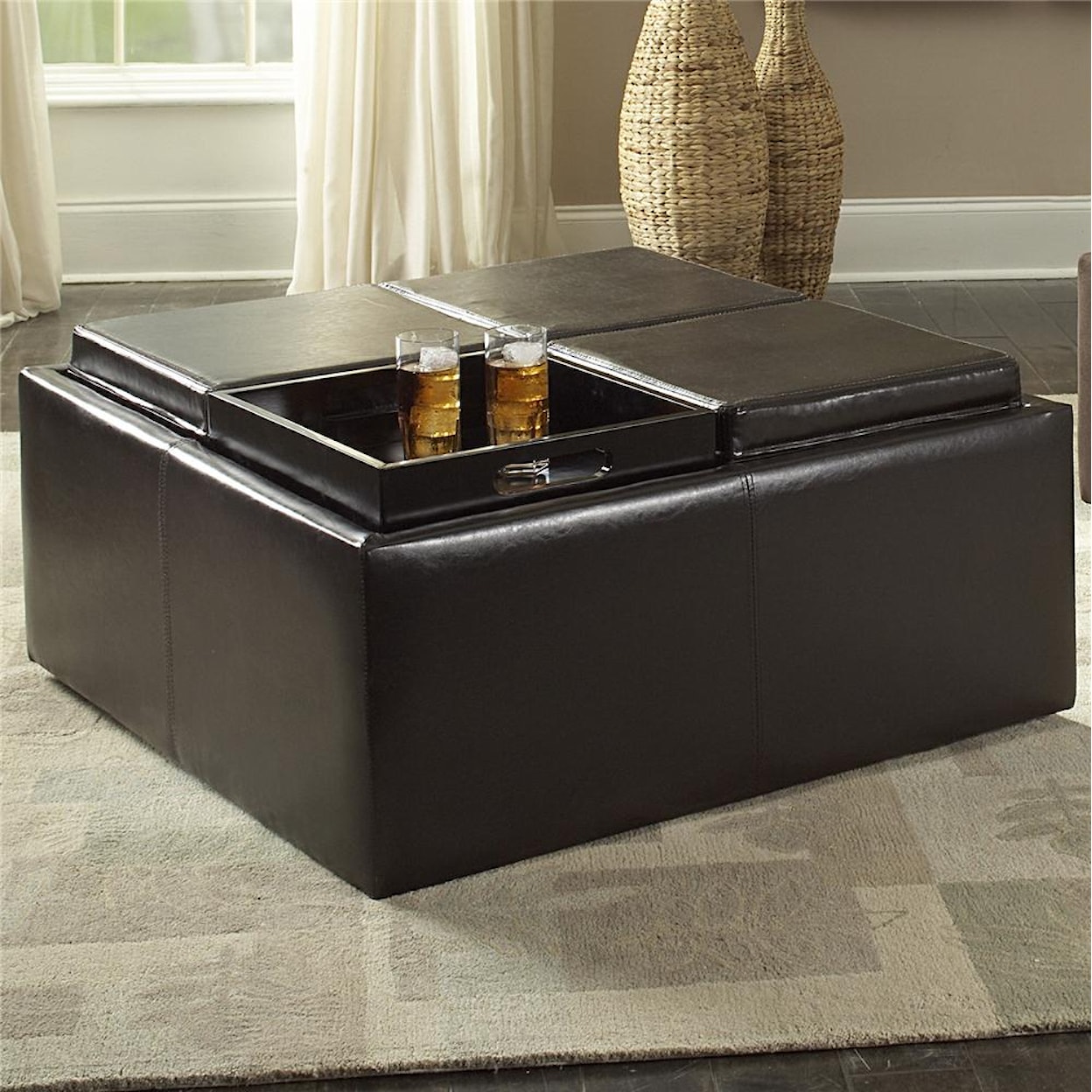 Homelegance 468 Cocktail Ottoman