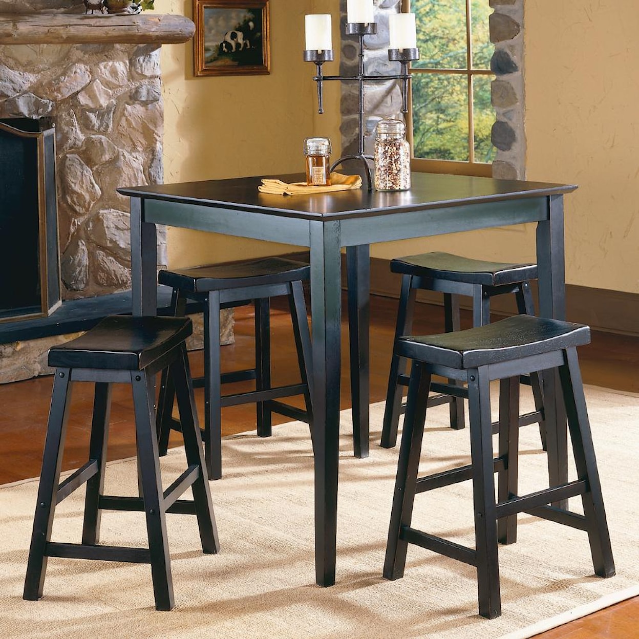 Homelegance Furniture 5302 5Pc Counter Height Dinette Set