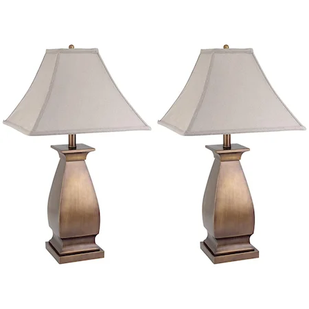 Casual 2 Pack Table Lamp Set