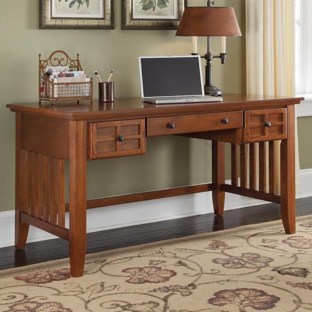 homestyles Arts and Crafts Executive Desk