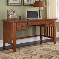 2 Drawer Table Desk with Keyboard Drawer and Lattice Molding