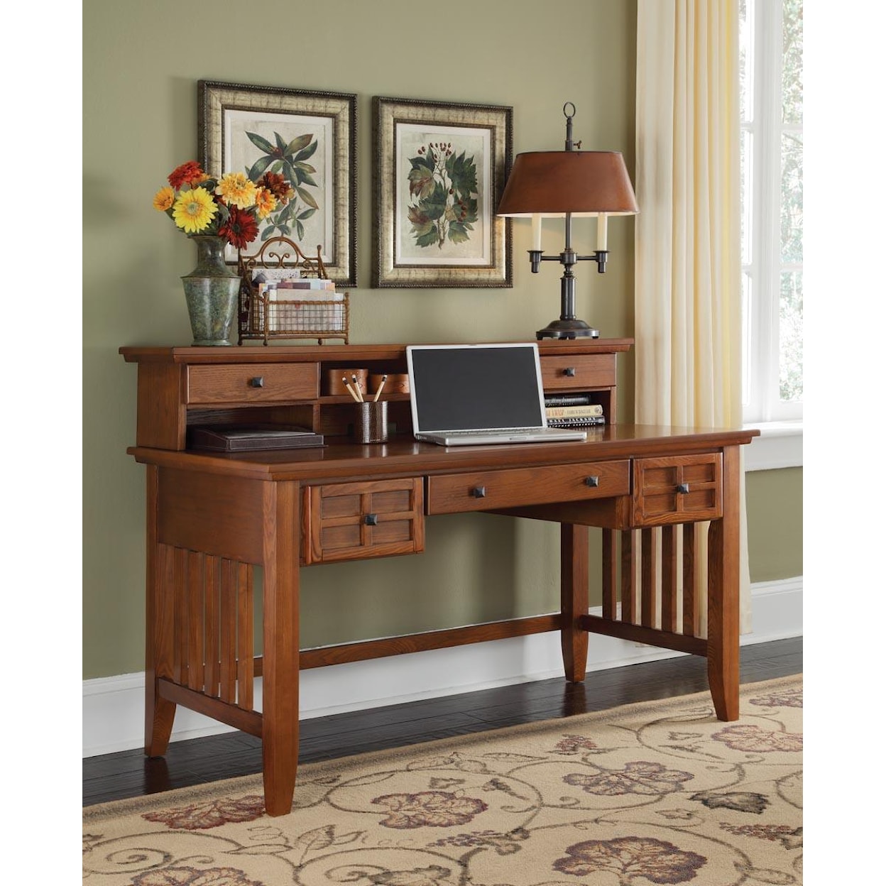 homestyles Arts and Crafts Executive Desk