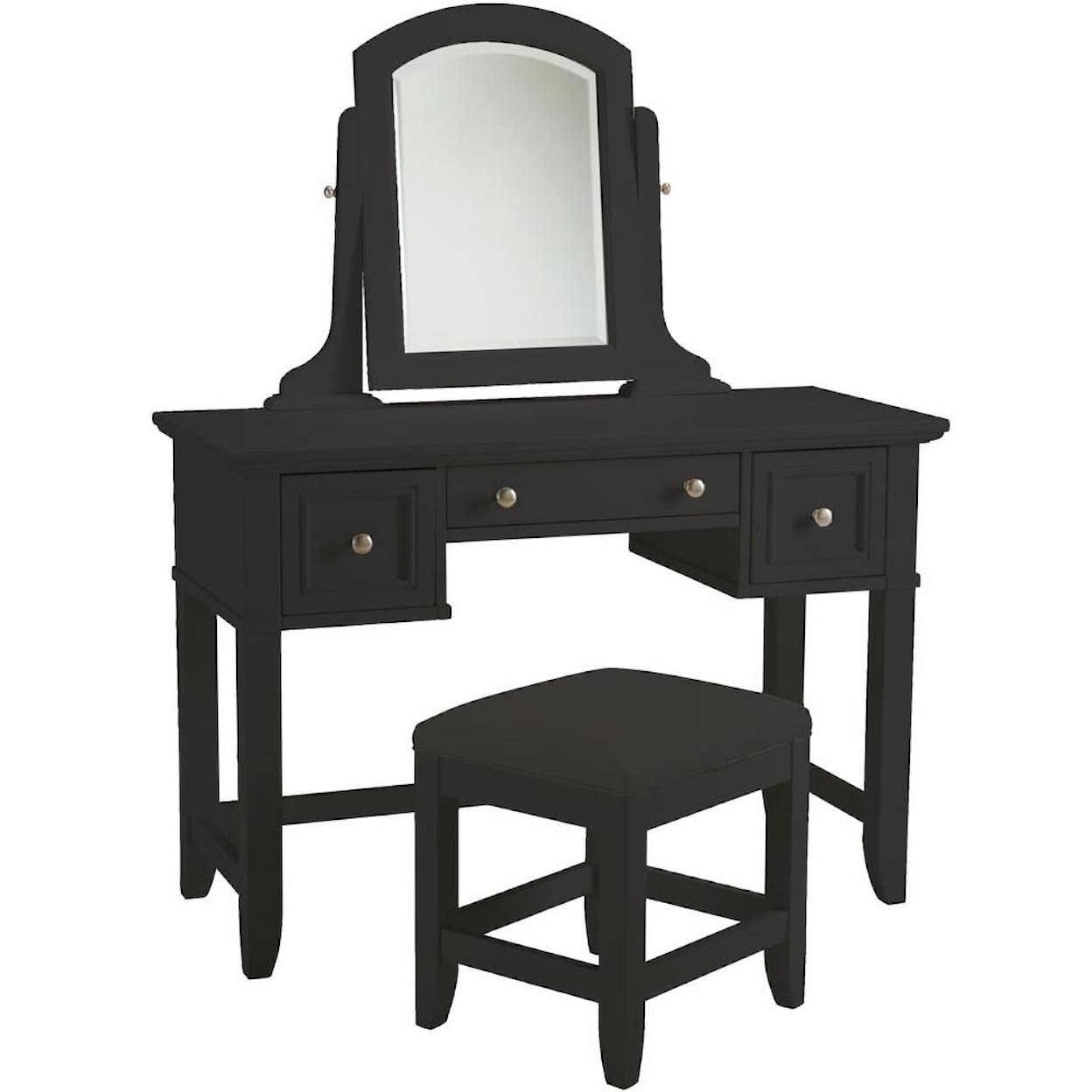 homestyles Bedford Black Vanity Bench