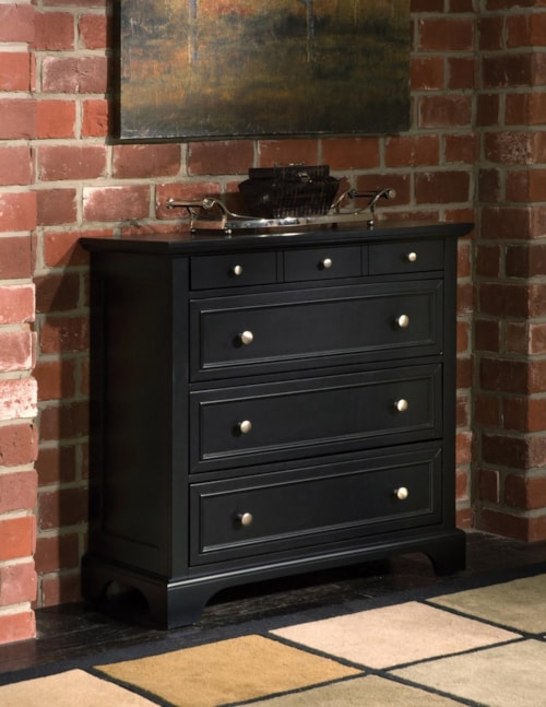 Ebony Transitional 4-Drawer Chest