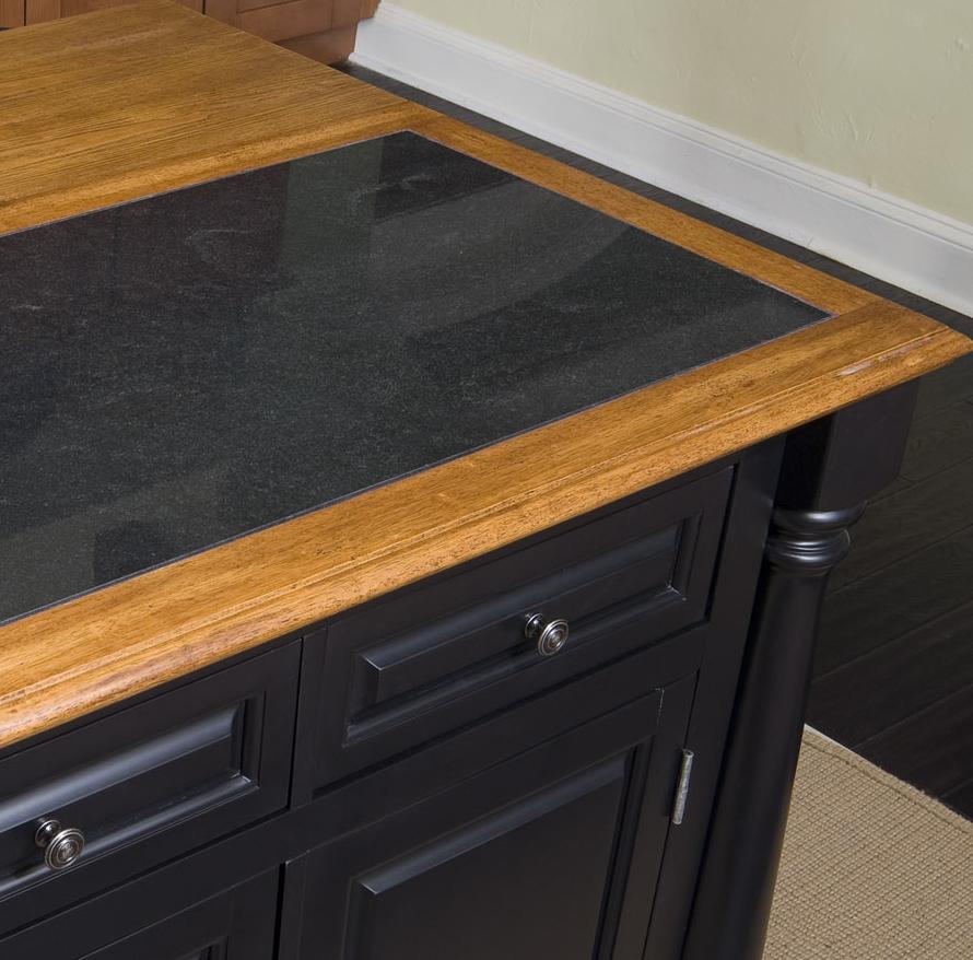 homestyles Monarch Kitchen Island with Granite Top