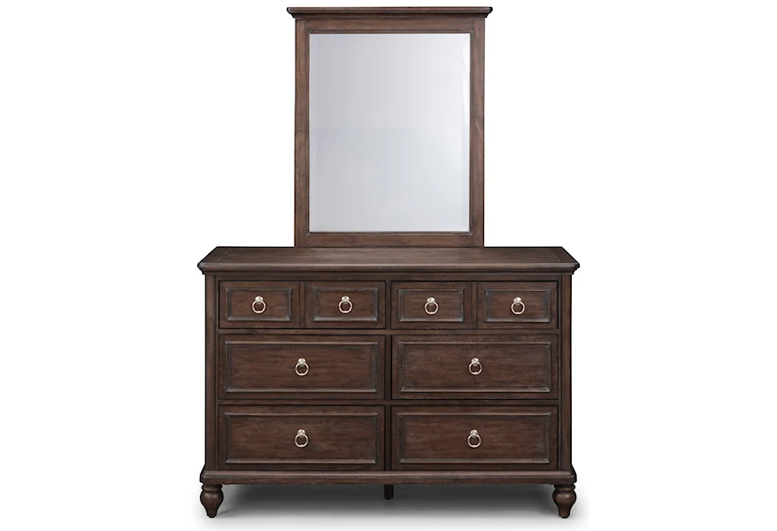Southport Dresser and Mirror Set by homestyles at Sam Levitz Furniture