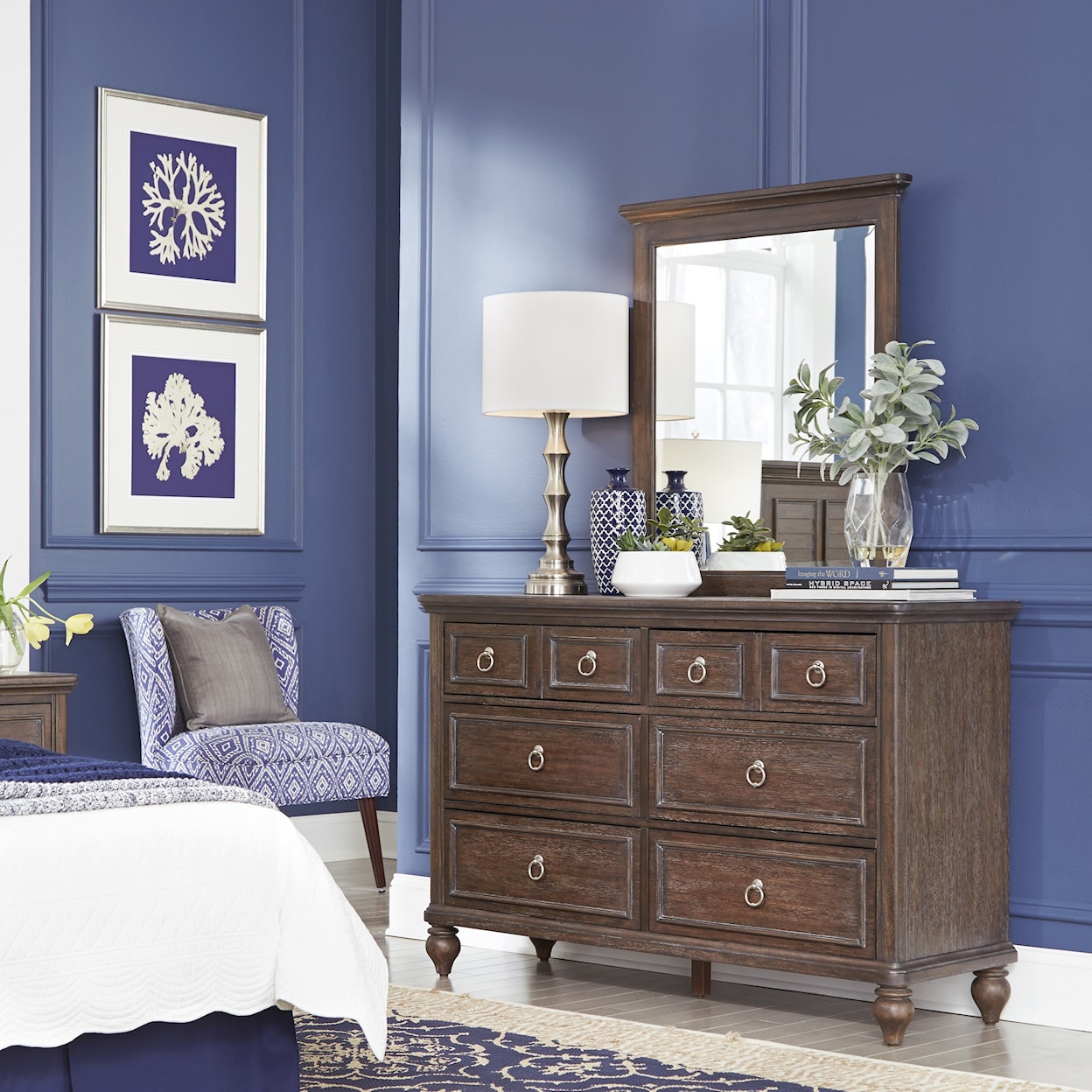 homestyles Southport Dresser and Mirror Set