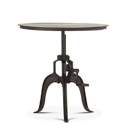 Metal Round Adjustable Base Table