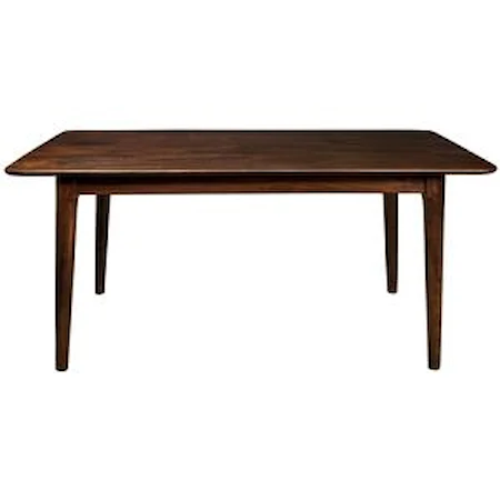 Mid-Century Modern Dining Table with Rounded Edges