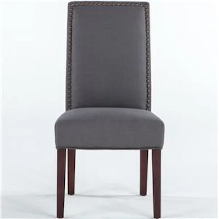 Dining Side Chair with Nail Head Trim