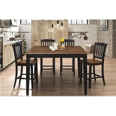 Square Dining Table w/ Butterfly Leaf
