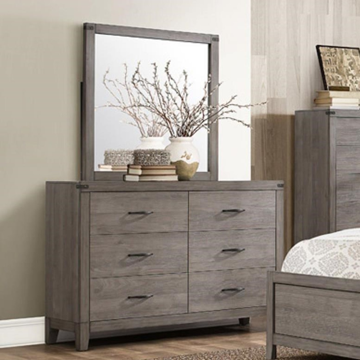 Homelegance 2042 Contemporary Dresser and Mirror