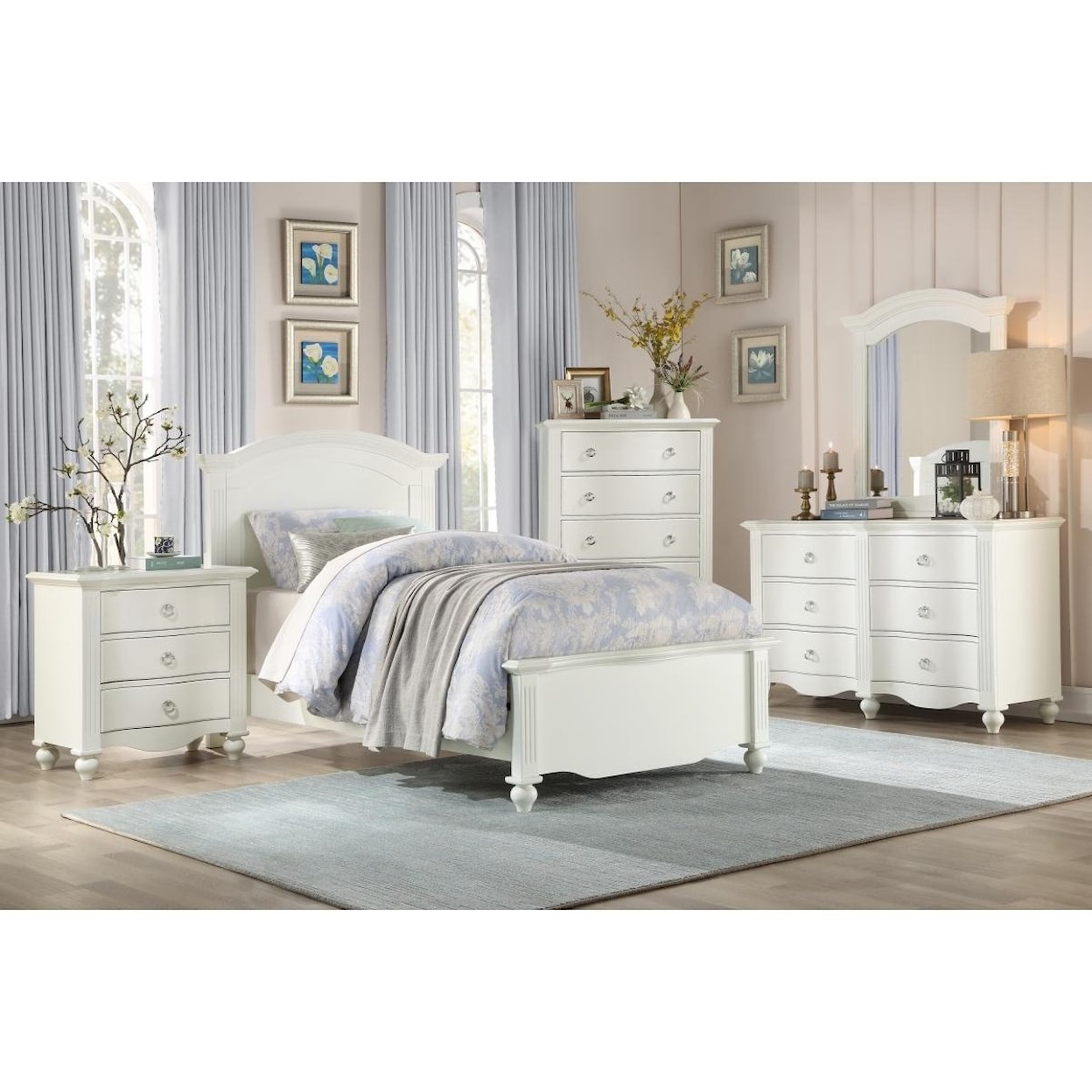 Homelegance Furniture Meghan Dresser and Mirror Set