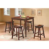 Homelegance Furniture 5302 5Pc Counter Height Dinette Set