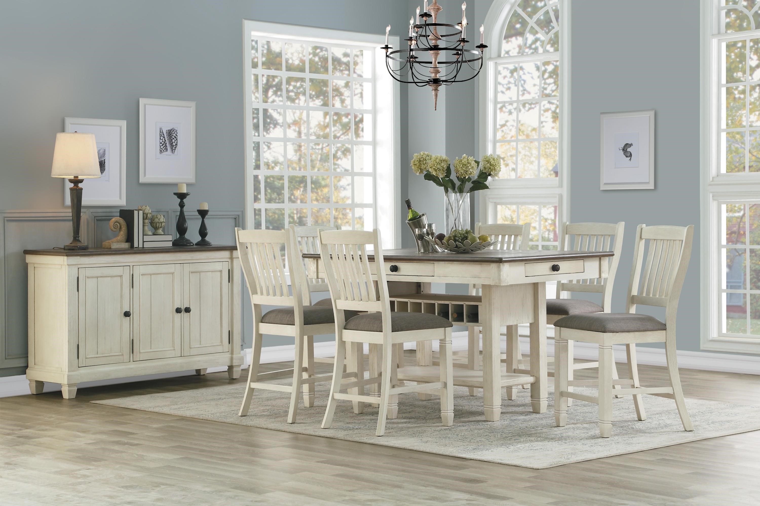 Homelegance 5627 5627NW 36 Counter Height Dining Table Reeds Furniture Pub Tables