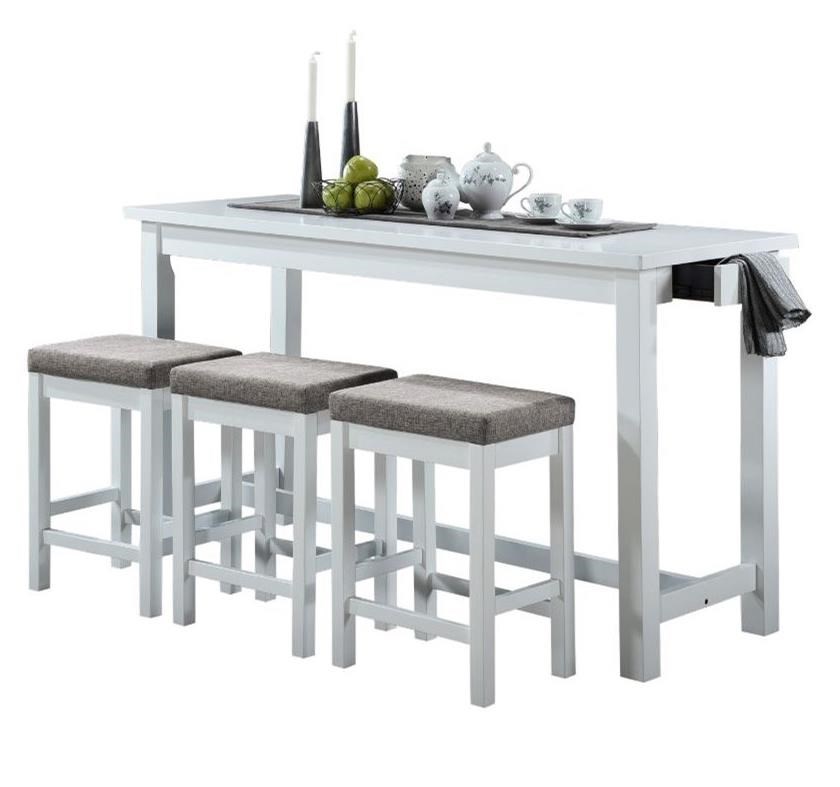 Haga 4 piece counter top height dining set